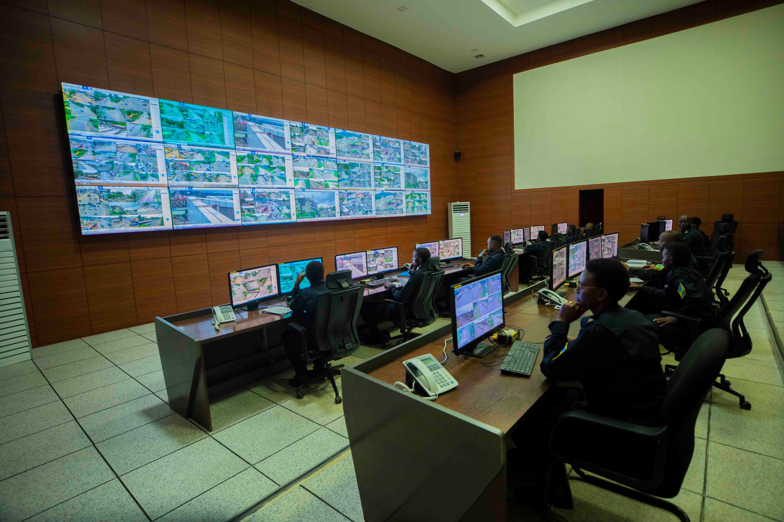 Real-time operational dashboards tracking data across a network of screens